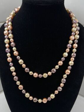 Freshwater Baroque multi-color Pearl Necklace
